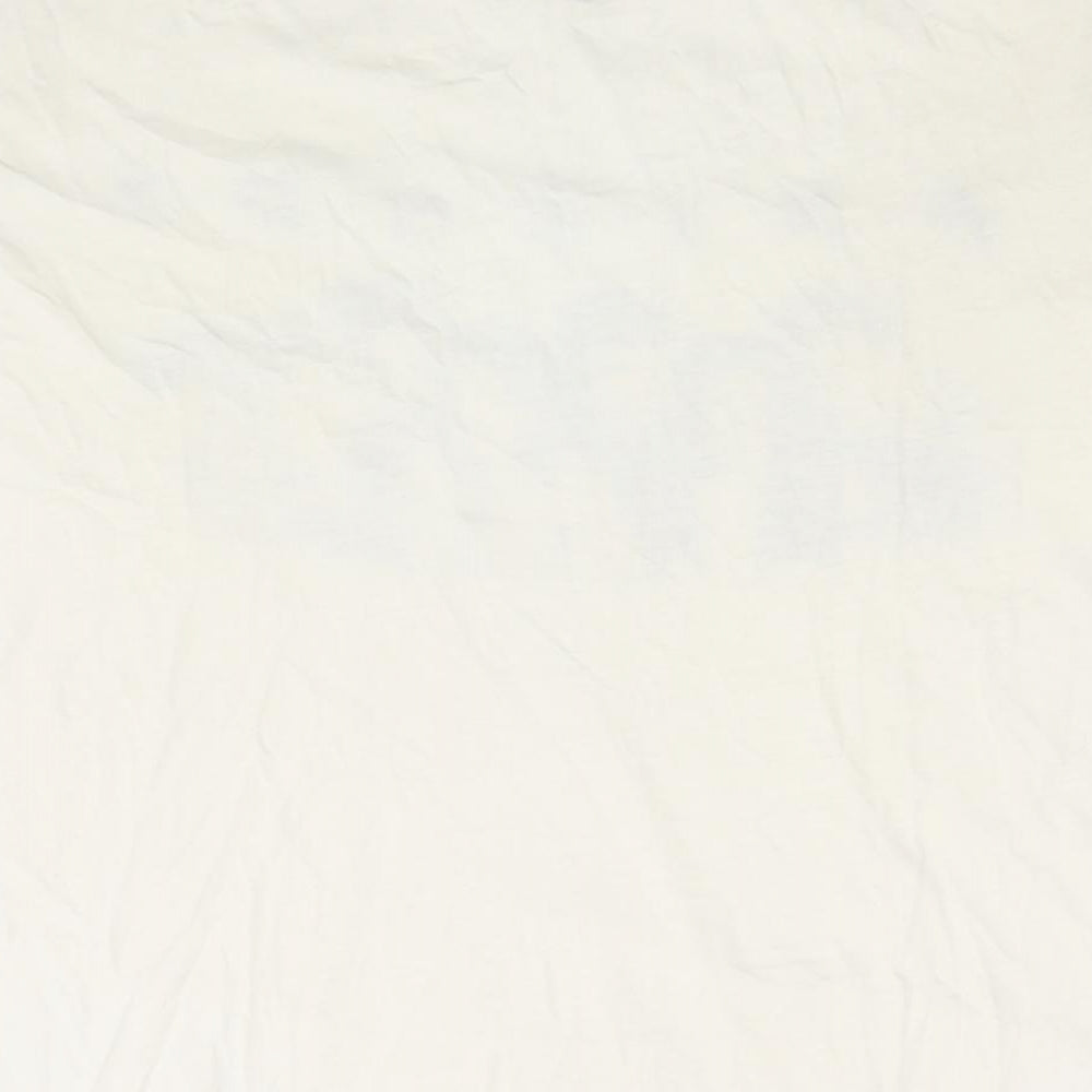 Friends Womens White Polyester Basic T-Shirt Size 12 Round Neck - Size 12-14