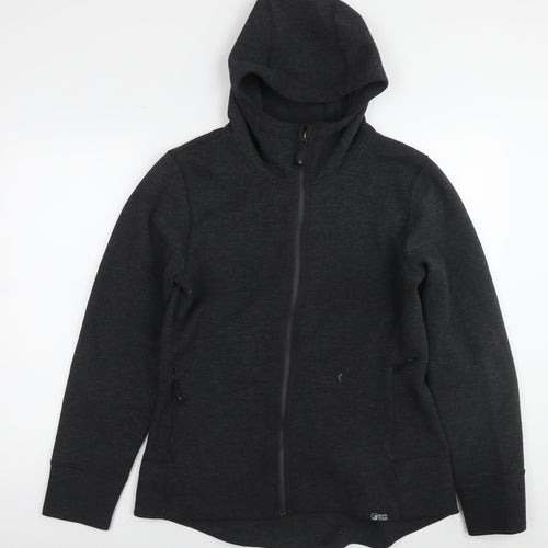 North Ridge Womens Grey Polyester Full Zip Hoodie Size 16 Pullover
