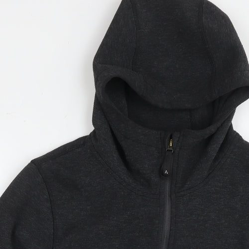 North Ridge Womens Grey Polyester Full Zip Hoodie Size 16 Pullover