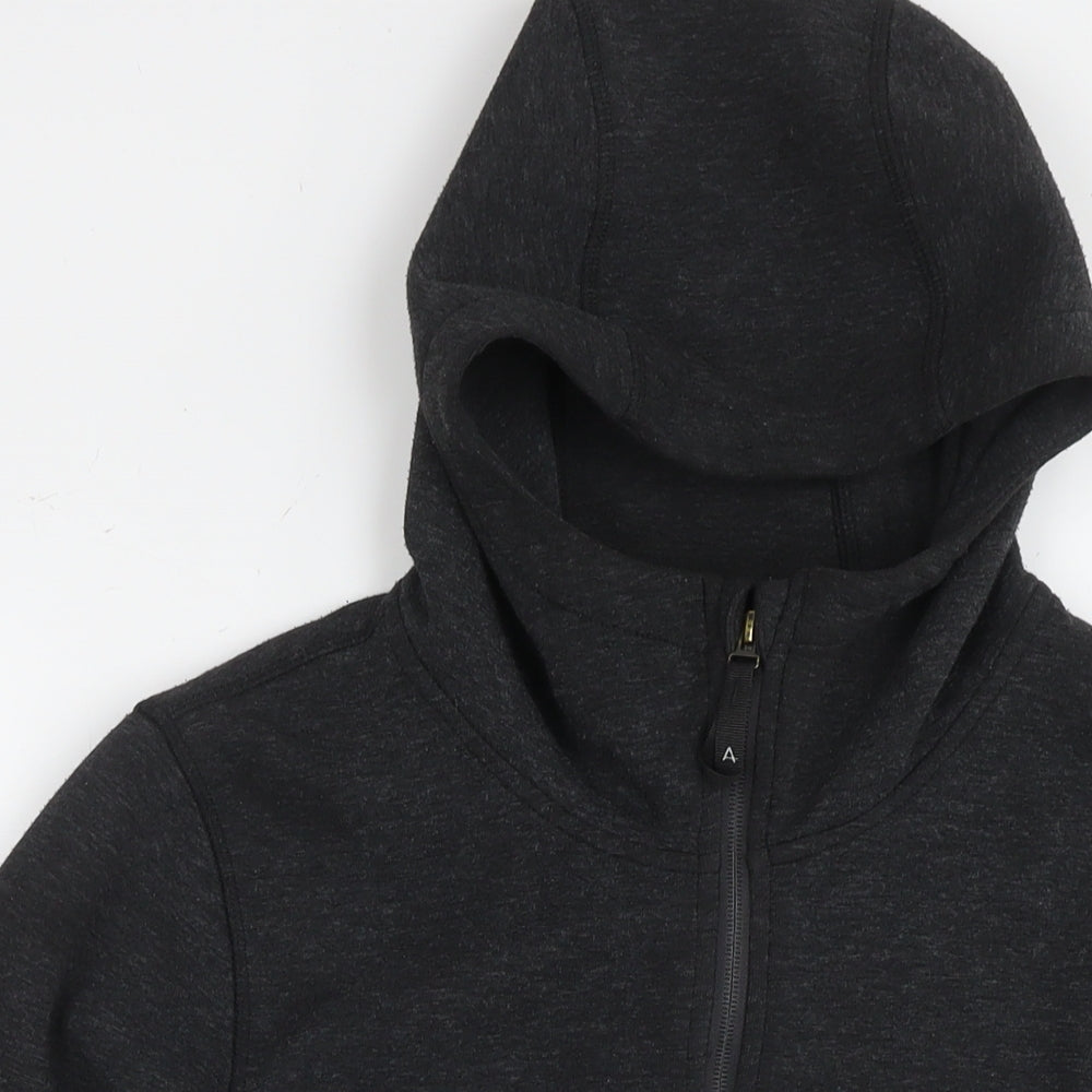 North Ridge Womens Grey Polyester Full Zip Hoodie Size 16 Pullover