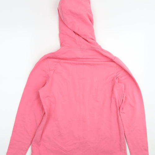 Alice Collins Womens Pink Cotton Full Zip Hoodie Size 14 Zip