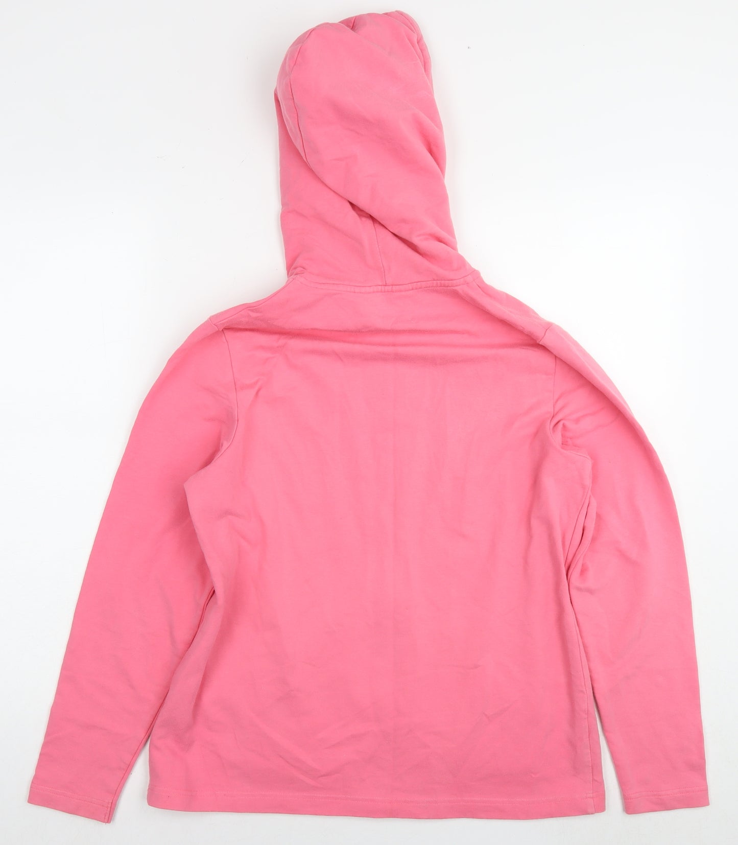 Alice Collins Womens Pink Cotton Full Zip Hoodie Size 14 Zip