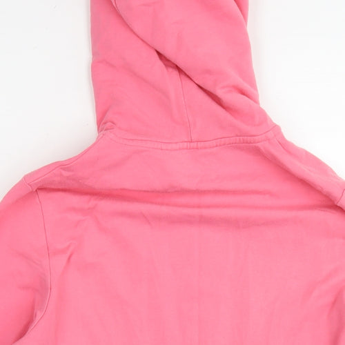Alice Collins Womens Pink Cotton Full Zip Hoodie Size 14 Zip