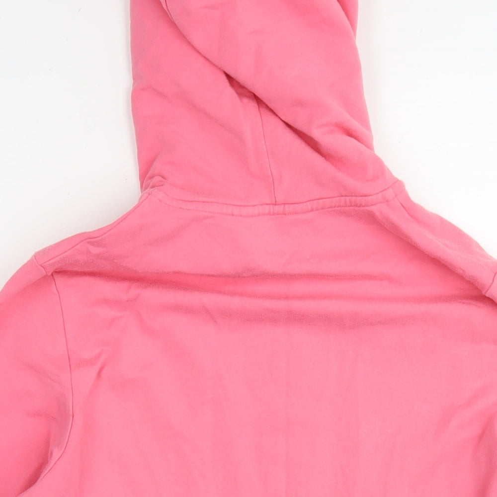 Alice Collins Womens Pink Cotton Full Zip Hoodie Size 14 Zip