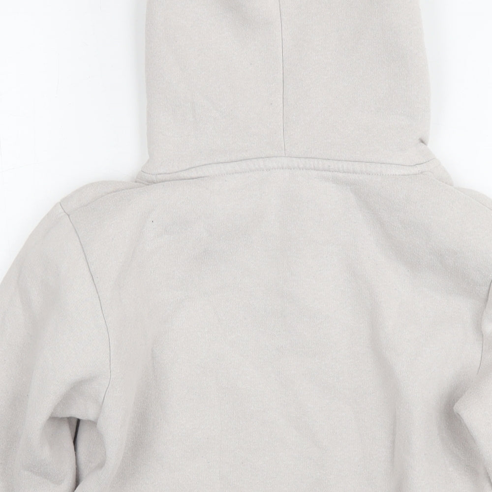 Criminal Damage Boys Grey Cotton Pullover Hoodie Size 11-12 Years Pullover - Logo