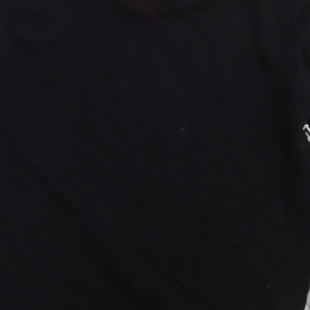 Fabric Mens Black Polyester Pullover Sweatshirt Size S - Sexy Lady