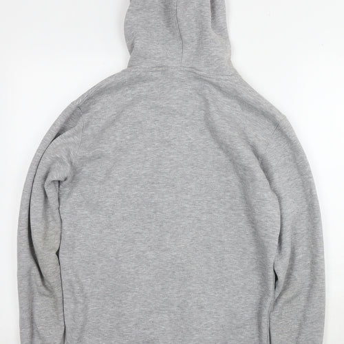Gym King Womens Grey Cotton Full Zip Hoodie Size S Pullover