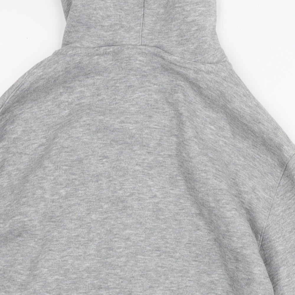 Gym King Womens Grey Cotton Full Zip Hoodie Size S Pullover