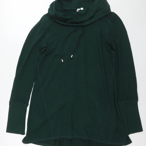 Cable & Gauge Womens Green Polyester Pullover Sweatshirt Size S Pullover