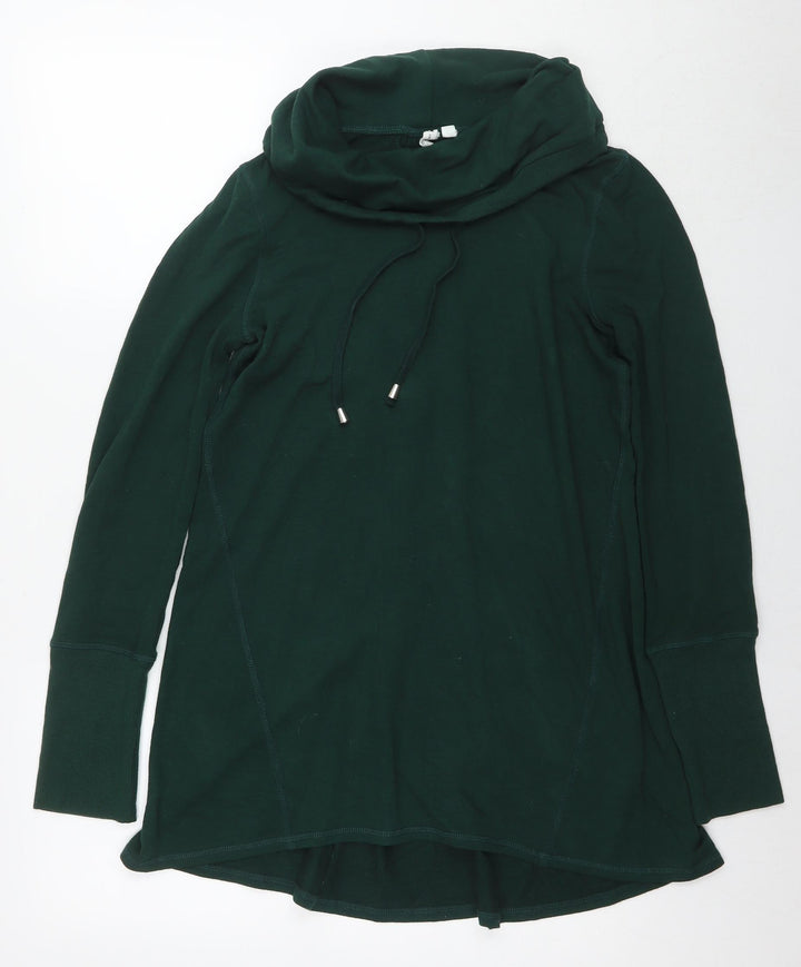 Cable & Gauge Womens Green Polyester Pullover Sweatshirt Size S Pullover