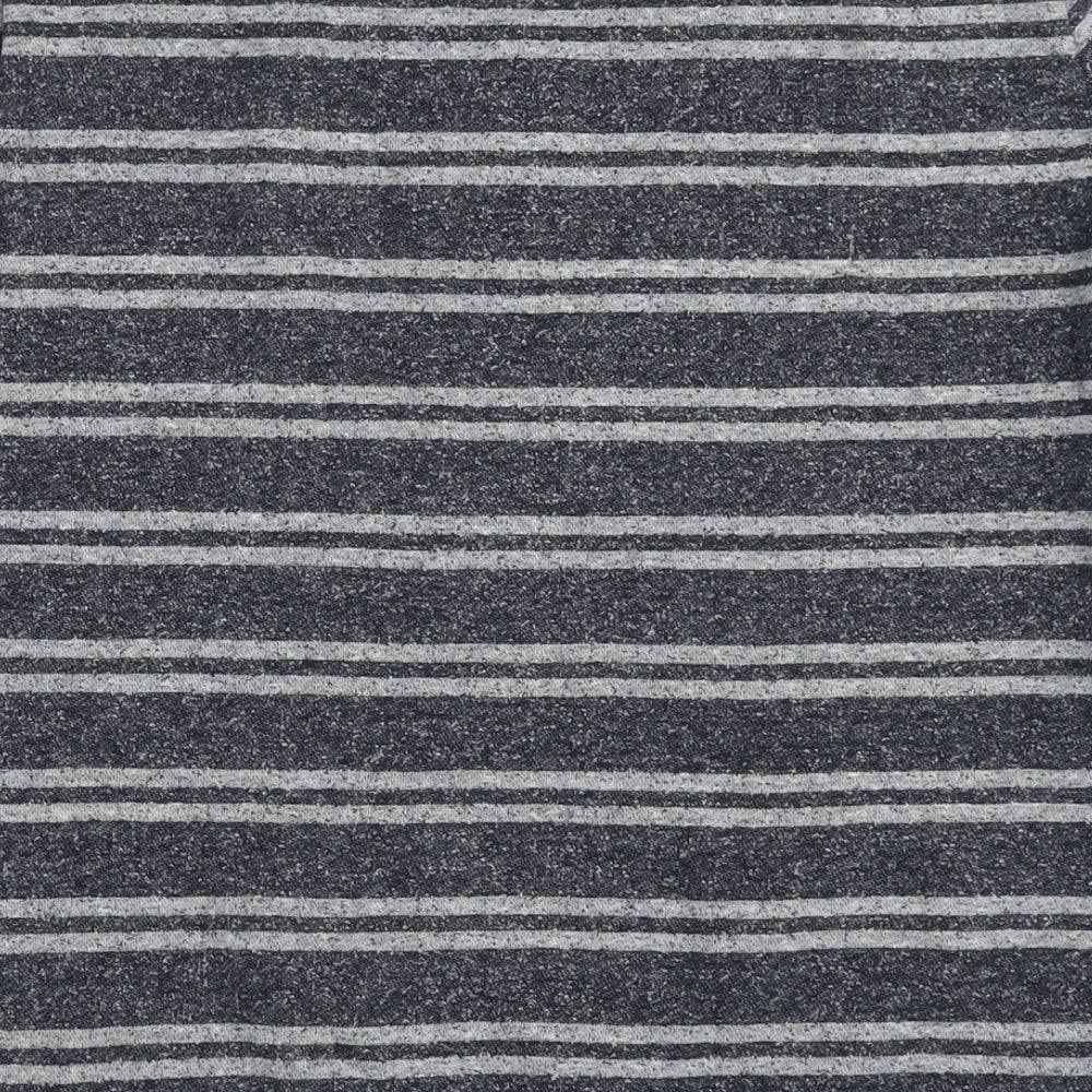 Animal Womens Blue Striped Polyester Pullover Sweatshirt Size 12 Pullover