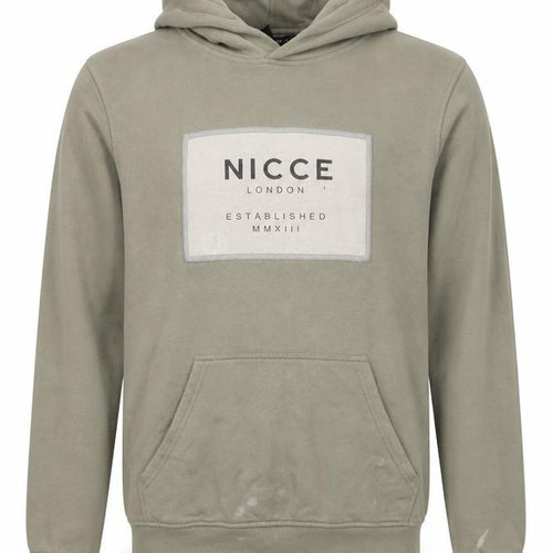 NICCE London Mens Green Cotton Pullover Hoodie Size XS