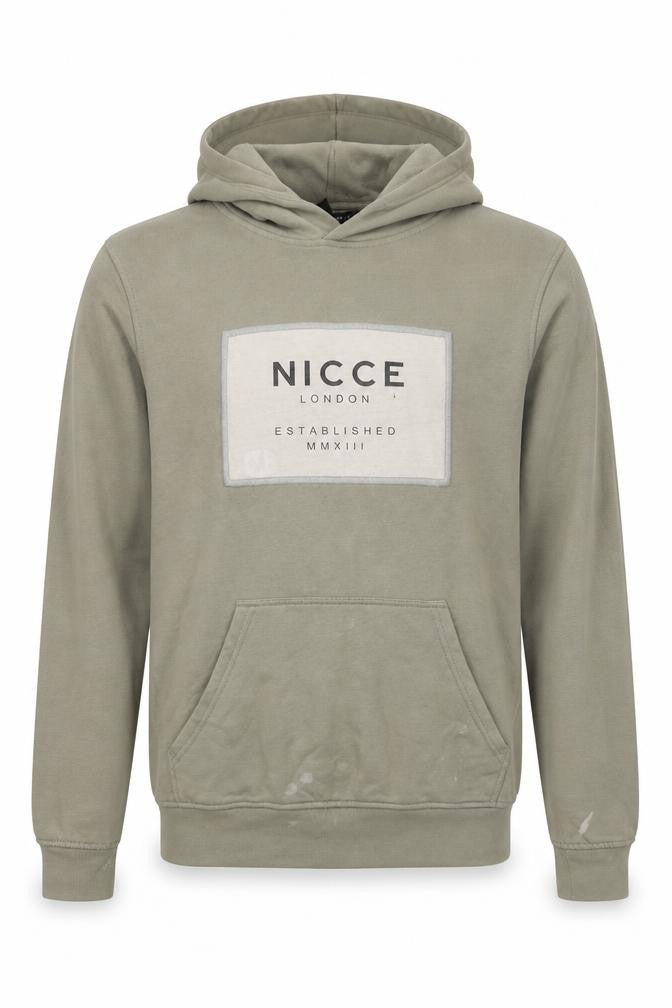 NICCE London Mens Green Cotton Pullover Hoodie Size XS