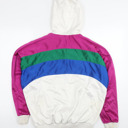 adidas Mens Multicoloured Polyester Pullover Hoodie Size S - Vintage