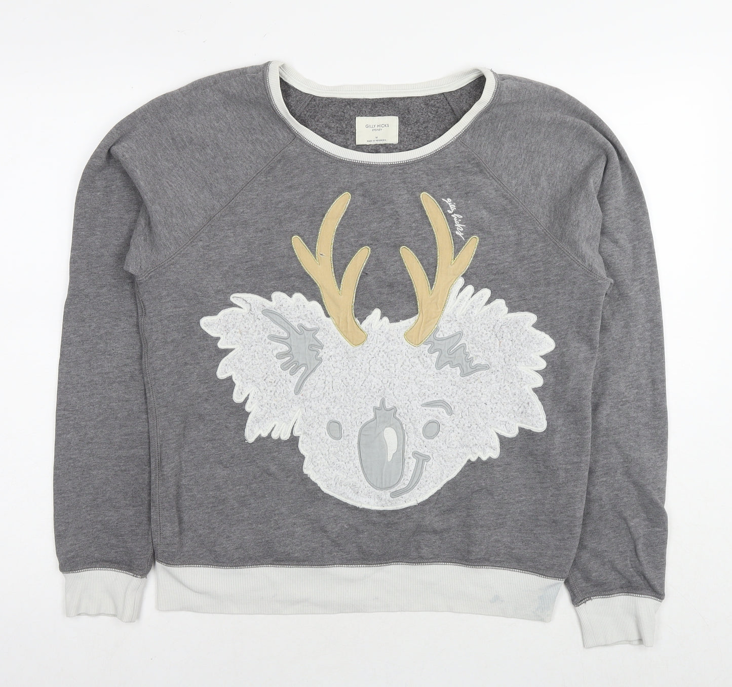 Gilly Hicks Womens Grey Cotton Pullover Sweatshirt Size M Pullover - Coala