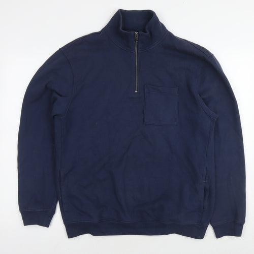 Gap Mens Blue Cotton Pullover Sweatshirt Size S