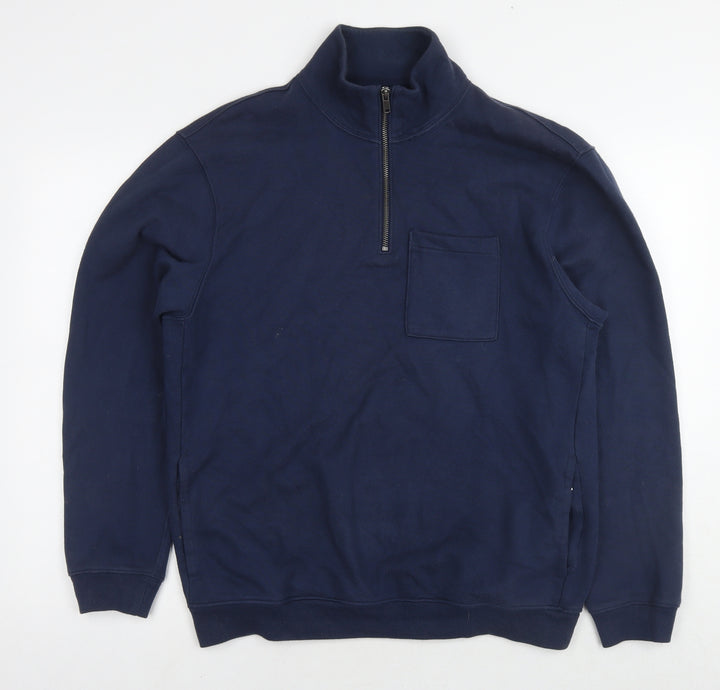 Gap Mens Blue Cotton Pullover Sweatshirt Size S