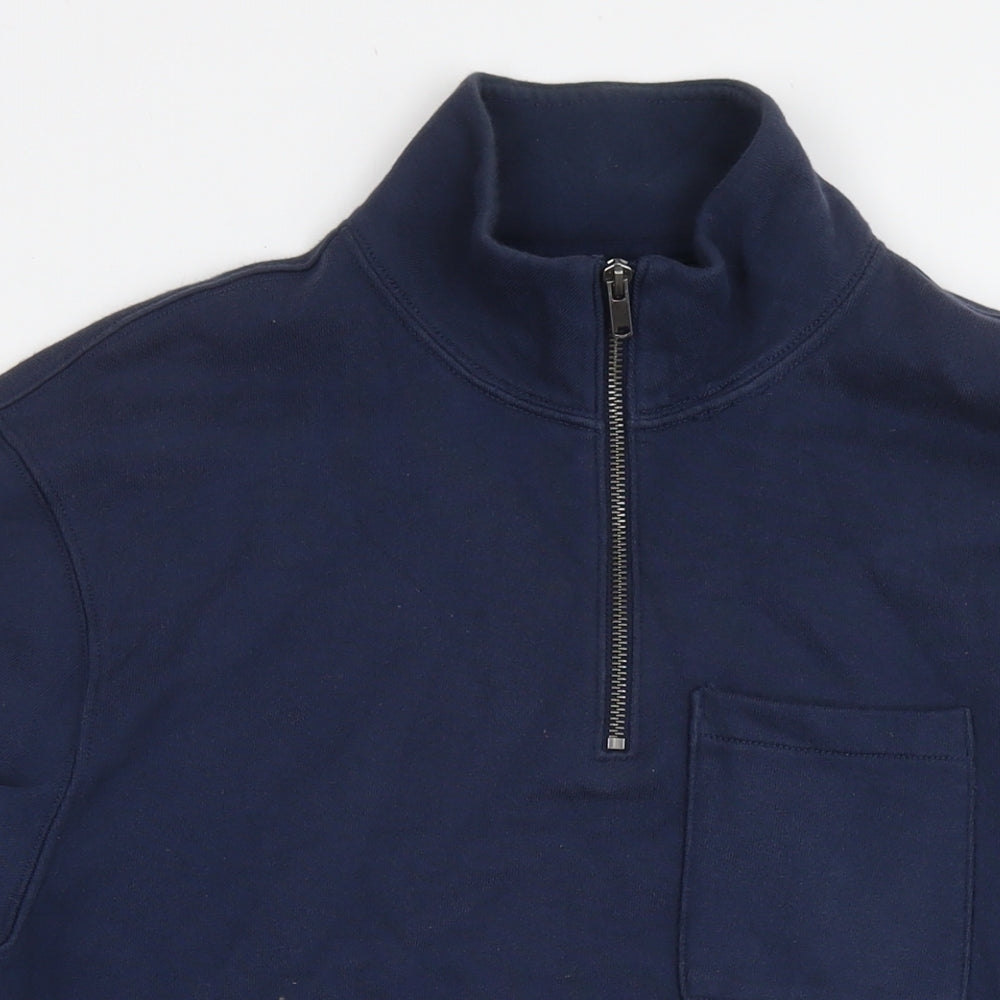 Gap Mens Blue Cotton Pullover Sweatshirt Size S