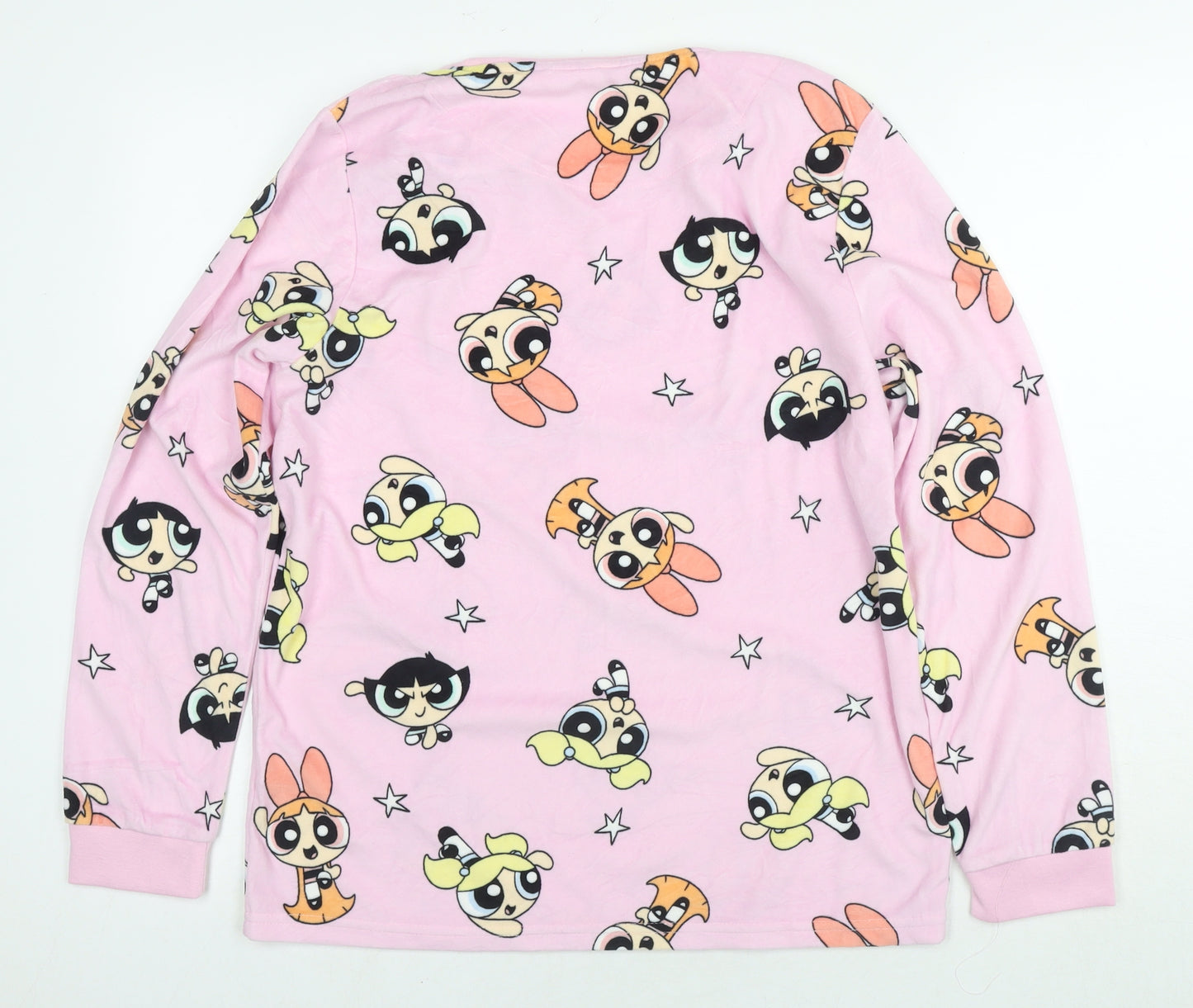 Powerpuff Girls Womens Pink Solid Polyester Top Pyjama Top Size 10 - Cartoon Network