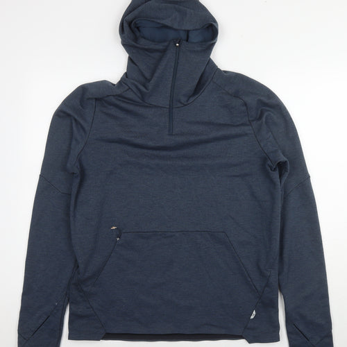 ON Mens Blue Polyester Pullover Hoodie Size L