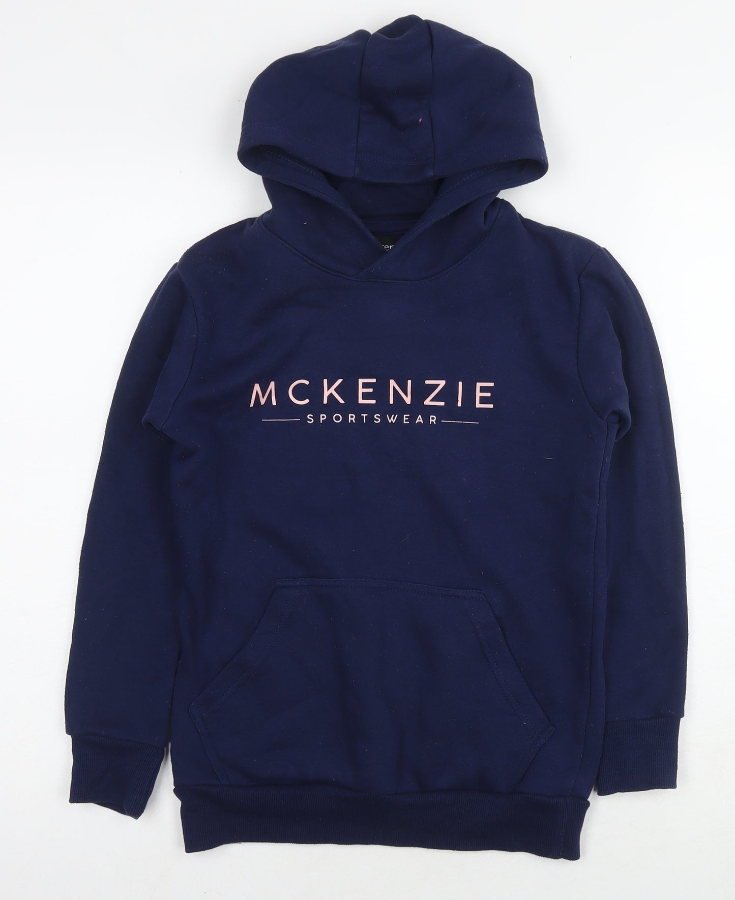 McKenzie Girls Blue Cotton Pullover Hoodie Size 12-13 Years Pullover - Logo