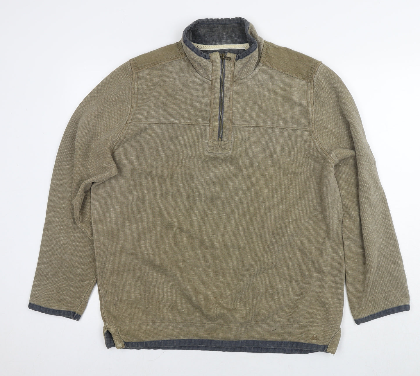 MANTARAY PRODUCTS Mens Brown Cotton Pullover Sweatshirt Size M