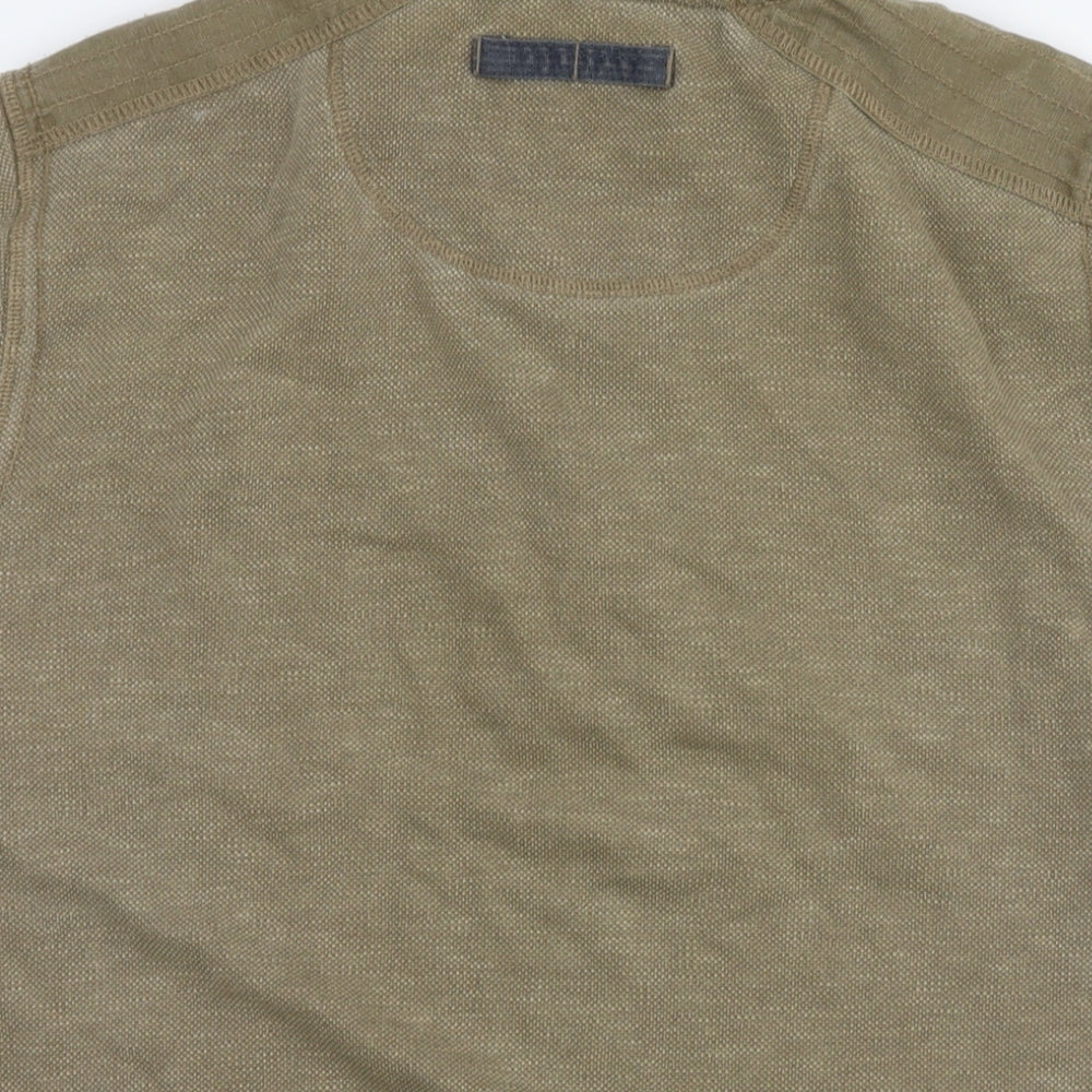 MANTARAY PRODUCTS Mens Brown Cotton Pullover Sweatshirt Size M