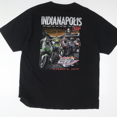 Red Bull Mens Black Cotton T-Shirt Size XL Round Neck - Racing cars