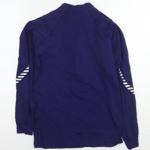 Helly Hansen Womens Blue Polyethylene Basic Casual Size S Round Neck Pullover
