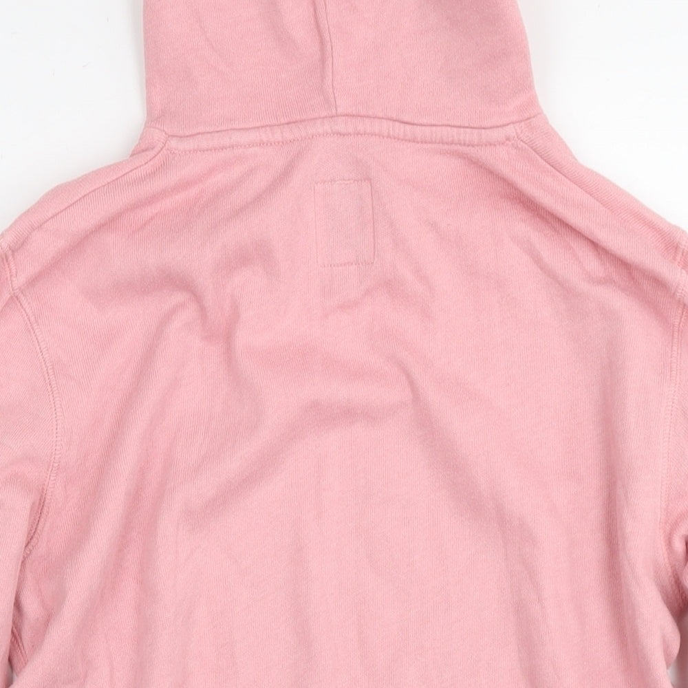 Jack Wills Womens Pink Cotton Pullover Hoodie Size 8 Pullover - Logo