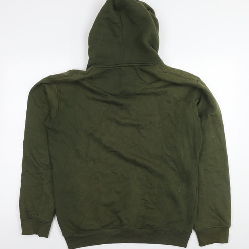 Good For Nothing Womens Green Cotton Pullover Hoodie Size XL Pullover - Logo