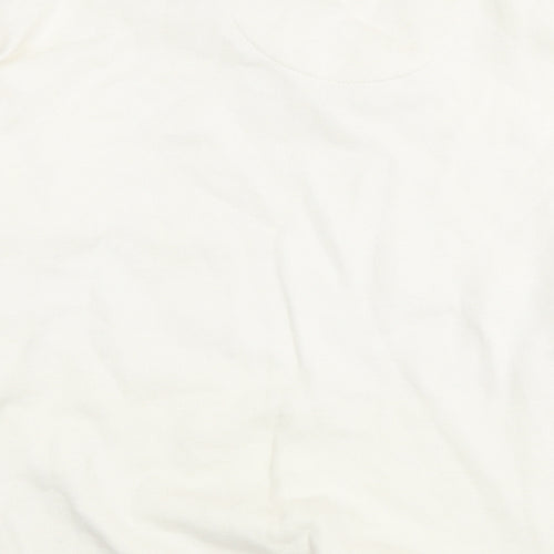 Friends Womens White Cotton Pullover Sweatshirt Size M Pullover