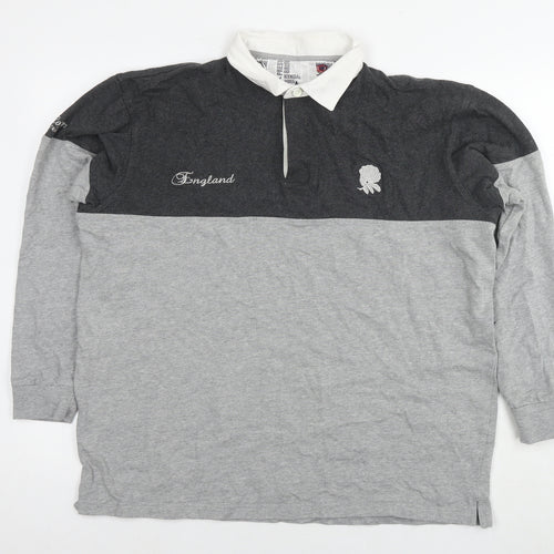 England Mens Grey Cotton Pullover Sweatshirt Size XL - Rugby