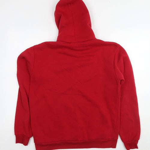 Australia Mens Red Polyester Pullover Hoodie Size M - Logo