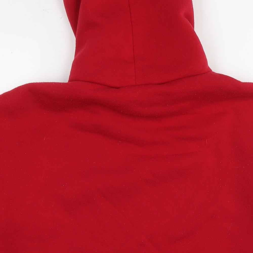 Australia Mens Red Polyester Pullover Hoodie Size M - Logo