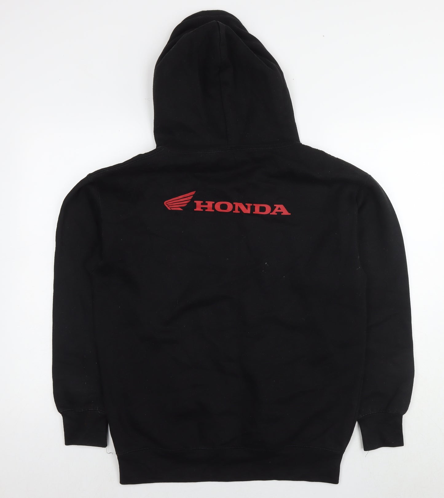 Honda Mens Black Cotton Pullover Hoodie Size M - Logo