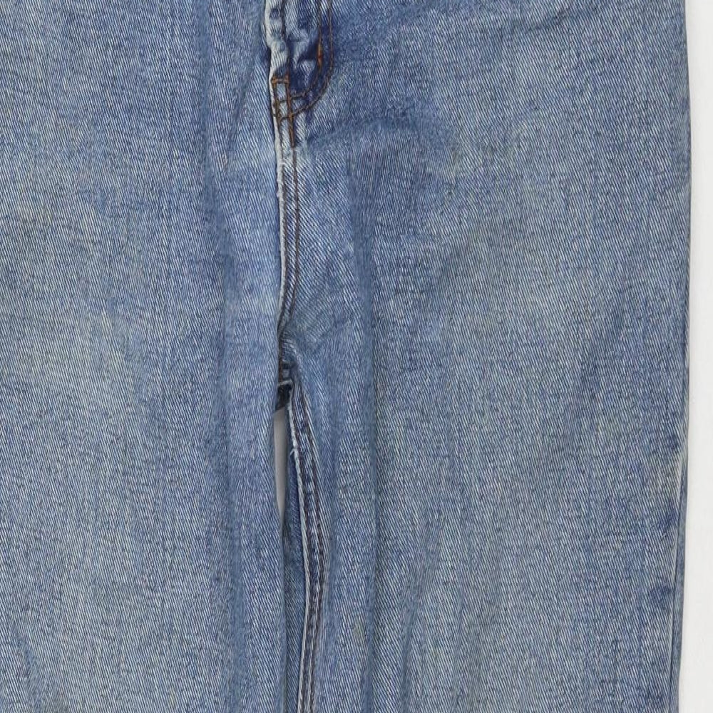 Levi's Mens Blue Cotton Straight Jeans Size 32 in L32 in Regular Zip