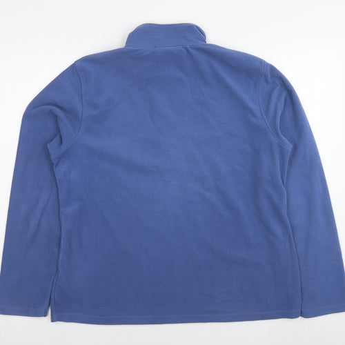 Mountain Warehouse Mens Blue Polyester Pullover Sweatshirt Size XL