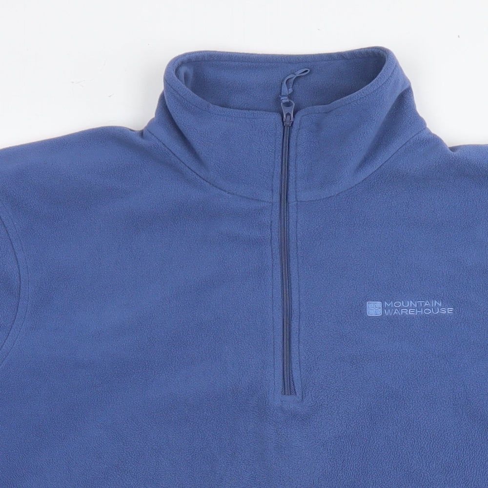 Mountain Warehouse Mens Blue Polyester Pullover Sweatshirt Size XL