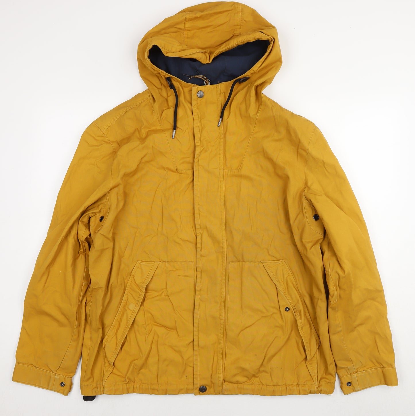 MANTARAY PRODUCTS Mens Yellow Parka Jacket Size L Zip