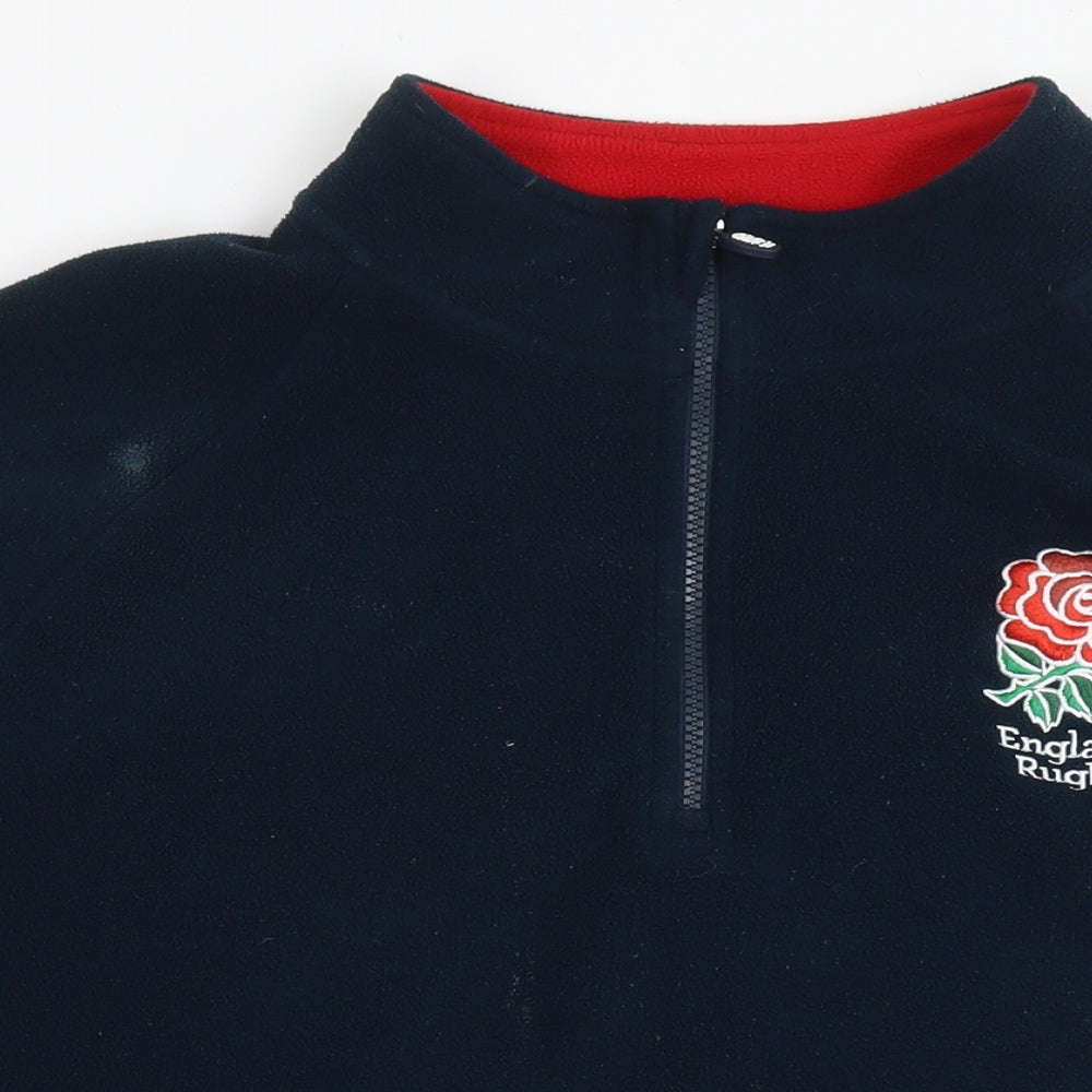 England Rugby Mens Blue Polyester Pullover Sweatshirt Size XL - Logo