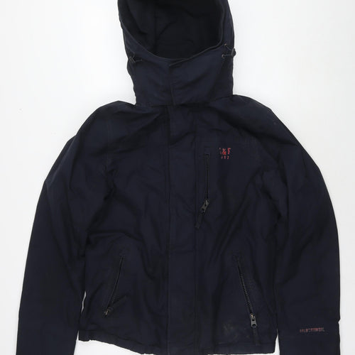 Abercrombie & Fitch Womens Blue Jacket Size M Zip