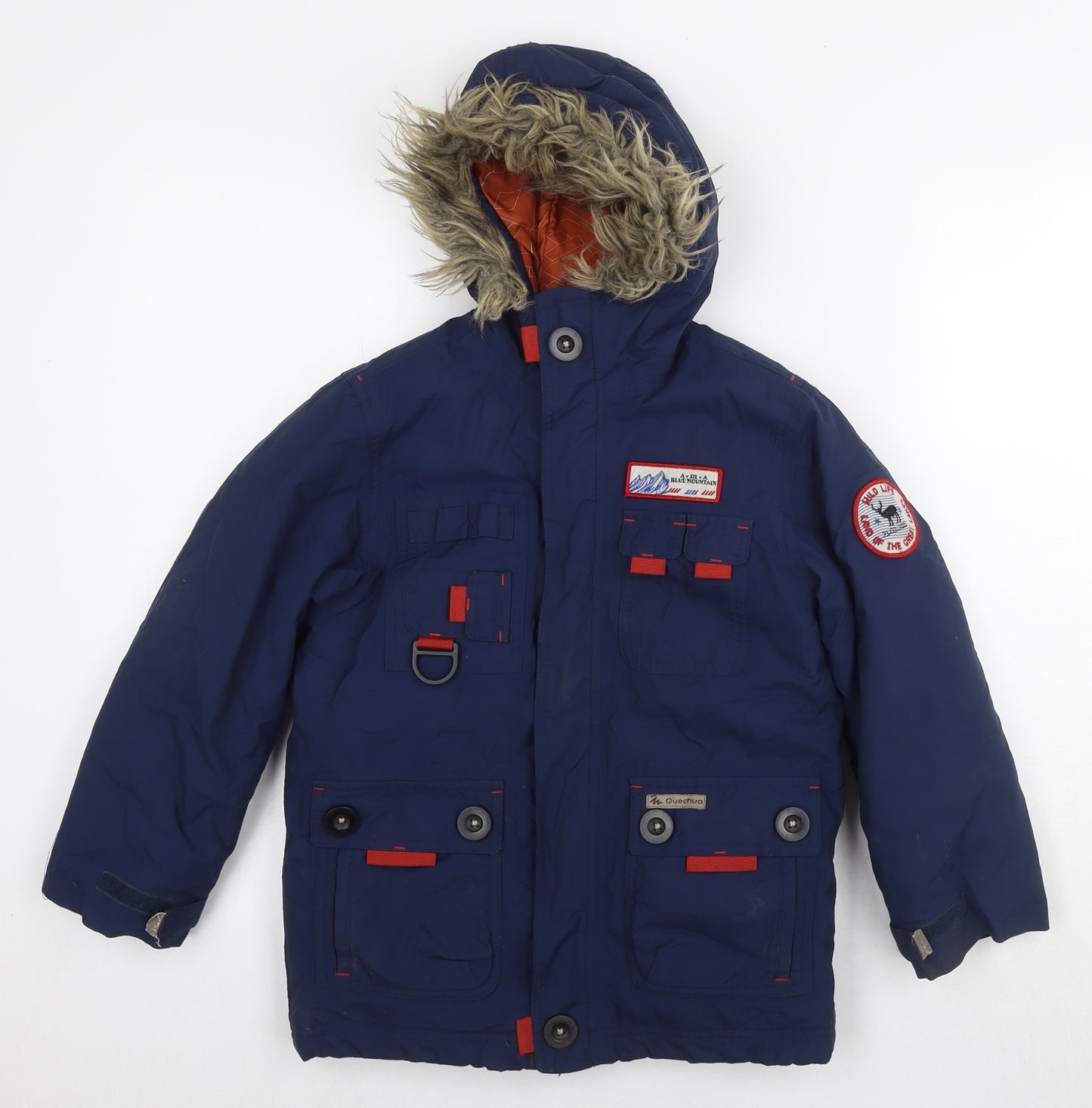 DECATHLON Boys Blue Jacket Size 6 Years Zip