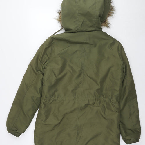 Noisy may Womens Green Puffer Jacket Jacket Size S Zip