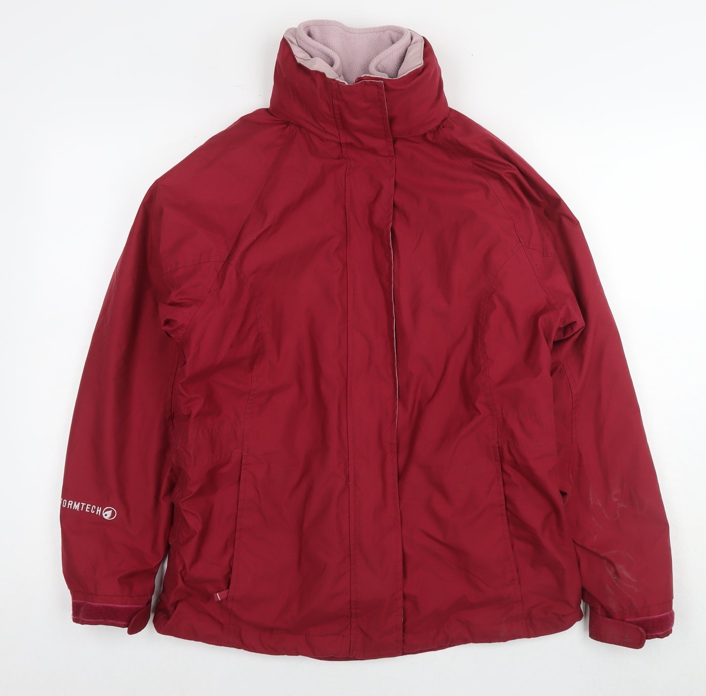 Peter Storm Womens Red Jacket Size 12 Zip - Detachable Fleece