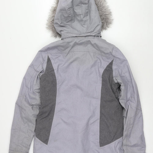 Mountain Warehouse Womens Grey Ski Jacket Jacket Size 8 Zip