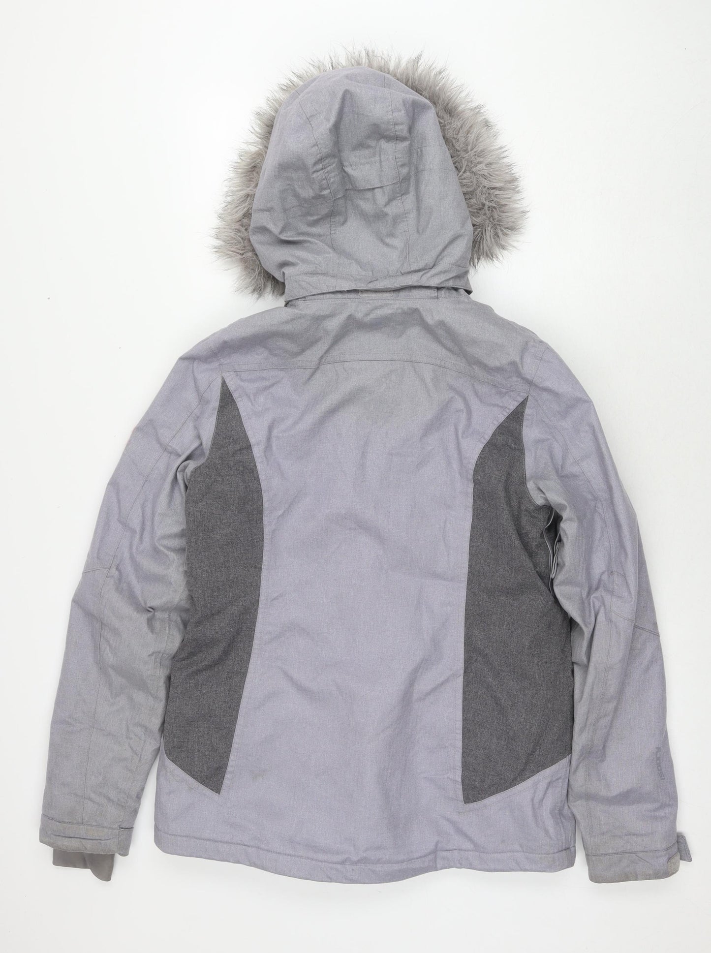 Mountain Warehouse Womens Grey Ski Jacket Jacket Size 8 Zip