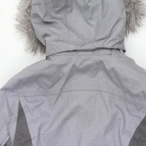 Mountain Warehouse Womens Grey Ski Jacket Jacket Size 8 Zip