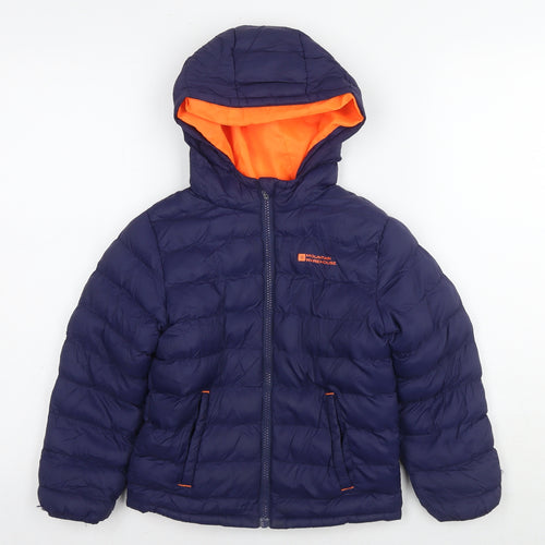 Mountain Warehouse Boys Blue Puffer Jacket Jacket Size 5-6 Years Zip