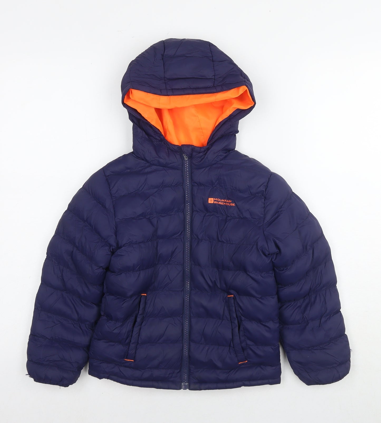 Mountain Warehouse Boys Blue Puffer Jacket Jacket Size 5-6 Years Zip